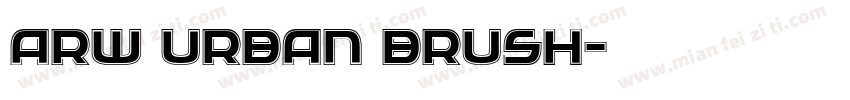 arw urban brush字体转换